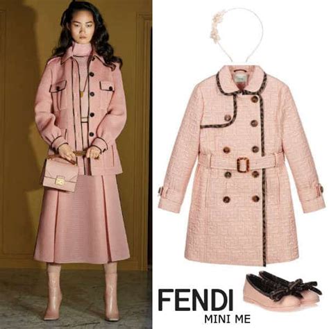 fendi girls coat|Fendi leg warmers.